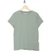 Dkny Embroidered Logo Crew T-shirt In Lily Pad