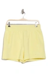 Dkny Embroidered Logo Fleece Shorts In Citrus
