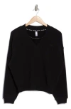 Dkny Embroidered Logo Pullover Sweatshirt In Black