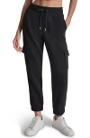 Dkny Sport Women's Studded-logo Cargo Joggers In Black