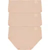 Dkny Energy 3-pack Seamless Bikinis In Neutral