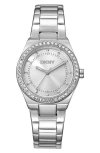 Dkny Essential Glitz Bracelet Watch, 30mm In Metallic