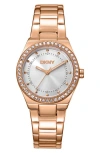 Dkny Essential Glitz Bracelet Watch, 30mm In White