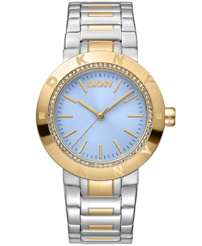 Dkny Evening Eastside Logo Light Blue Womens Watch
