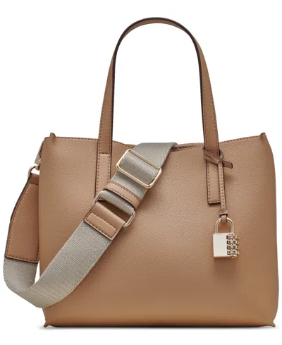 Dkny Farah Crossbody Satchel In Cappucino