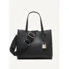 Dkny Farah Medium Satchel In Blk/gold