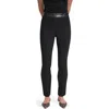Dkny Faux Leather Trim Skinny Pants In Black