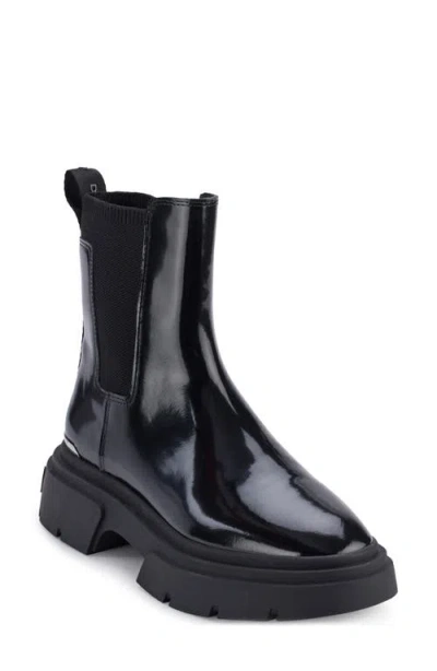 Dkny Fenella Lug Sole Chelsea Boot In Black