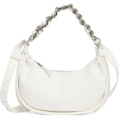 Dkny Small Fiona Chain-link Shoulder Bag In White