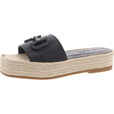 Dkny Fiona Womens Woven Man Made Platform Sandals