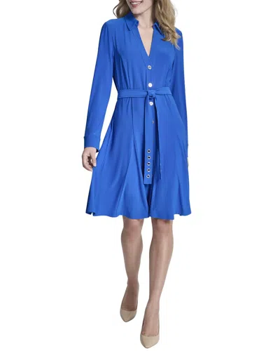 Dkny Fit & Flare Dress In Blue