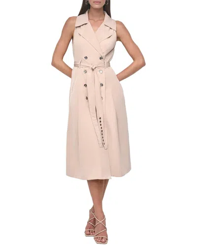 Dkny Fit & Flare Dress In Pink