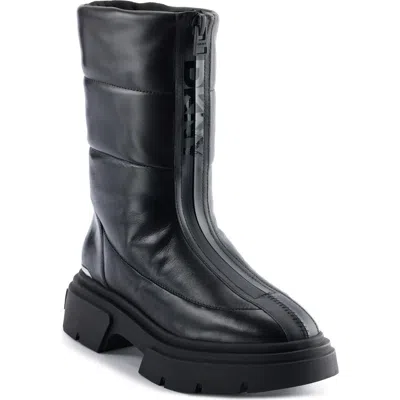Dkny Fiza Lug Sole Bootie In Black