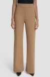 Dkny Flare Hem Ponte Pants In Brown