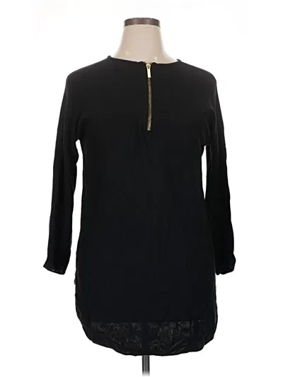 Pre-owned Dkny Fleece Jacket In Black
