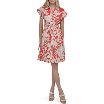 Dkny Floral Shirtdress