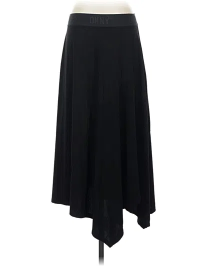 Pre-owned Dkny Formal Skirt In Black