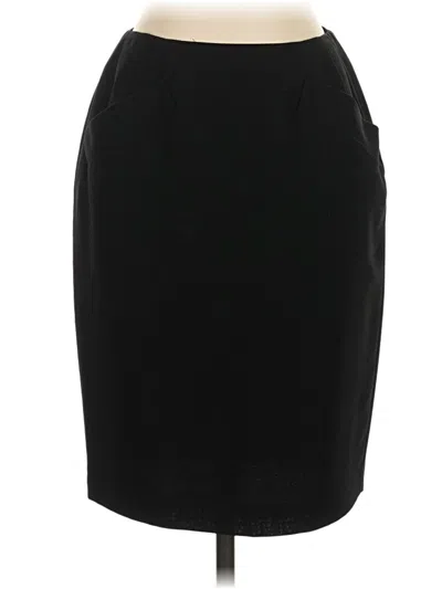 Pre-owned Dkny Formal Skirt In Black