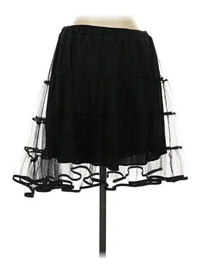 Pre-owned Dkny Formal Skirt In Black
