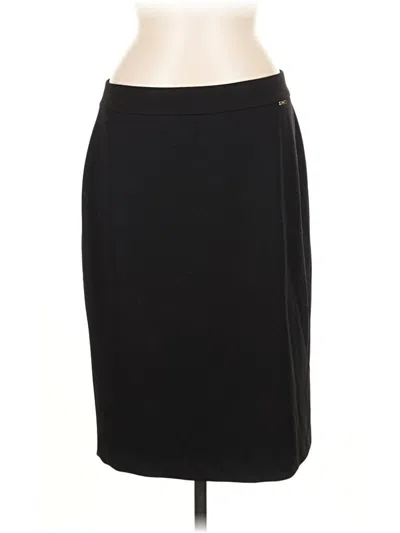 Pre-owned Dkny Formal Skirt In Black