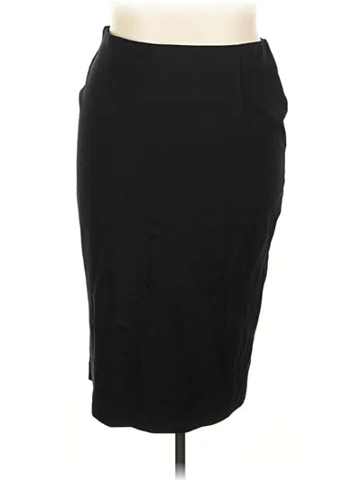 Pre-owned Dkny Formal Skirt In Black