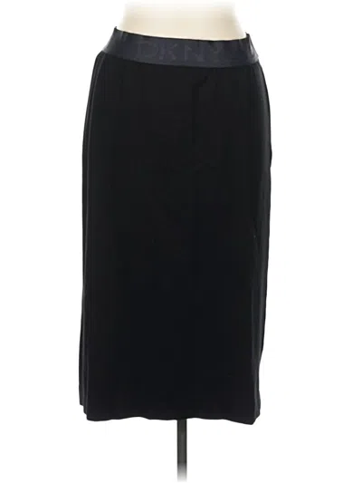 Pre-owned Dkny Formal Skirt In Black