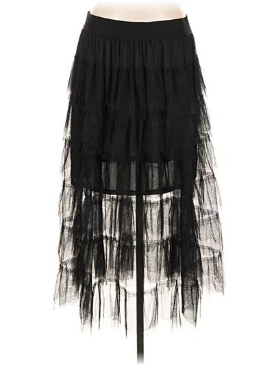 Pre-owned Dkny Formal Skirt In Black