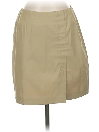 Pre-owned Dkny Formal Skirt In Brown