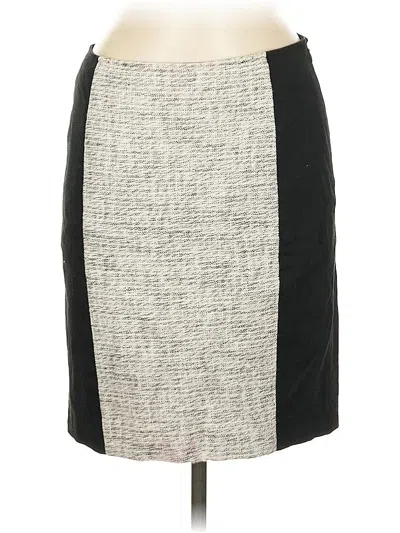Pre-owned Dkny Formal Skirt In Gray