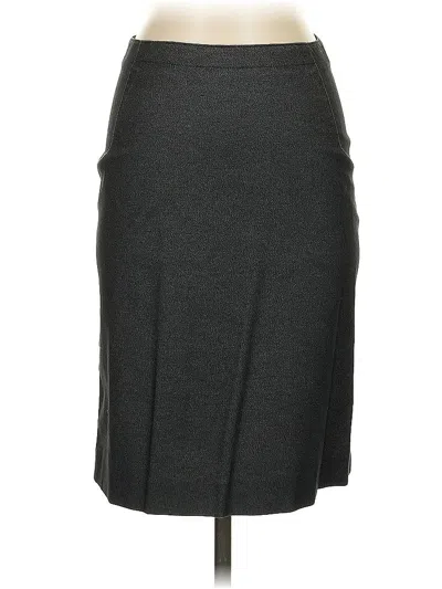 Pre-owned Dkny Formal Skirt In Gray