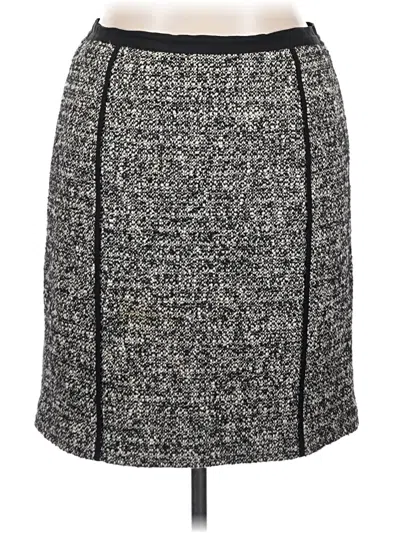 Pre-owned Dkny Formal Skirt In Gray