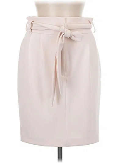 Pre-owned Dkny Formal Skirt In Ivory