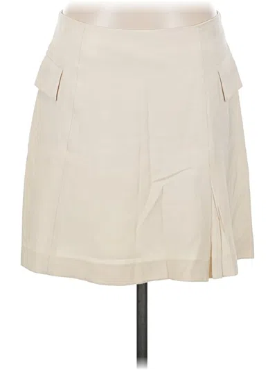 Pre-owned Dkny Formal Skirt In Ivory