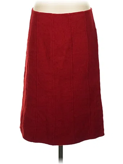 Pre-owned Dkny Formal Skirt In Red