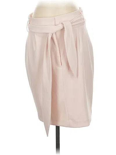 Pre-owned Dkny Formal Skirt In White