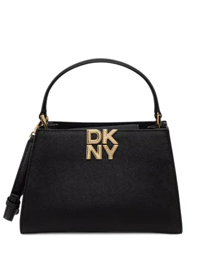 Dkny Foster Logo-plaque Cross Tote Bag In Black