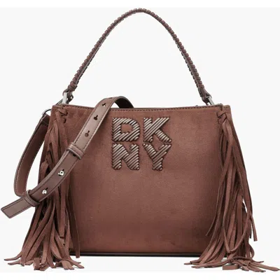 Dkny Foster Medium Satchel In Brown