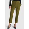 Dkny Foundation Slim Leg Career Pants In Dark Olive