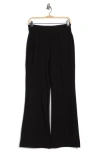 Dkny Front Seam Straight Leg Ponte Pants In Black