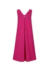 Dkny Fuchsia Dress For Girl With Logo In Fuchsia