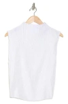 Dkny Funnel Neck Pleated Woven Top