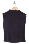 Dkny Funnel Neck Pleated Woven Top
