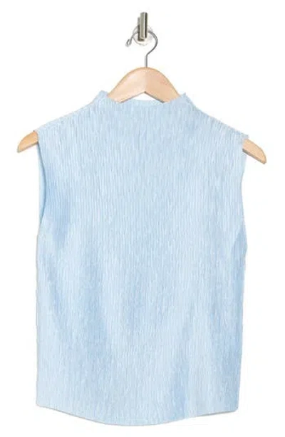 Dkny Funnel Neck Pleated Woven Top