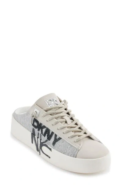 Dkny Garren Graffiti Slip-on Sneaker In Grey/white