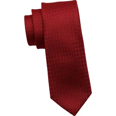 Dkny Geometric Neat Tie In Red