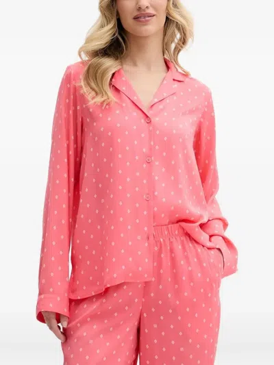 Dkny Geometric-print Pyjama In Pink