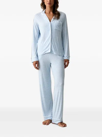 Dkny Geometric-print Pyjamas In Blue