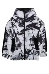 Dkny Reversible Logo-print Puffer Jacket In White