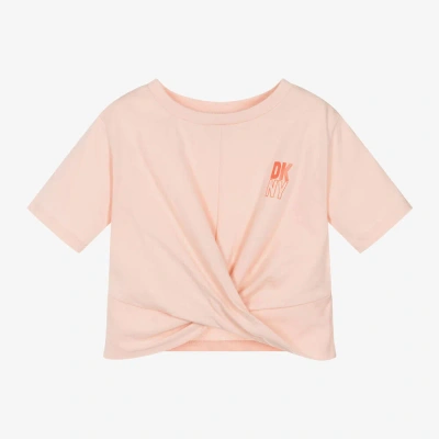 Dkny Kids'  Girls Pink Organic Cotton T-shirt