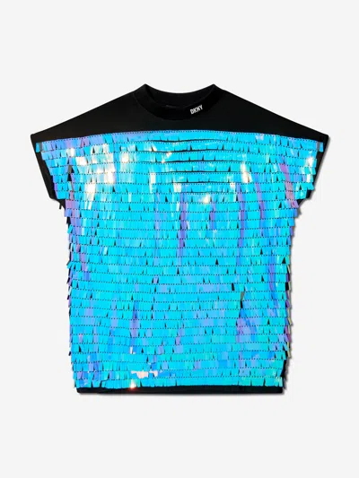 Dkny Kids' Girls Sequin Dress In Multicoloured